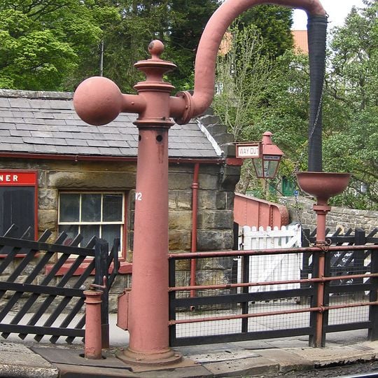 North York Moors Railway Water Column At Goathland Station