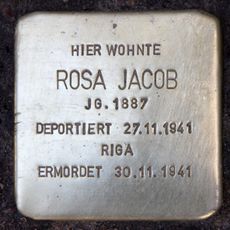 Stolperstein dedicated to Rosa Jacob