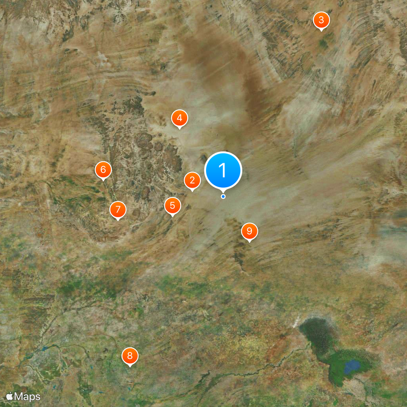 Ténéré desert Map