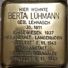 Stolperstein en memoria de Berta Lühmann