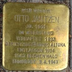Stolperstein em memória de Otto Jantzen