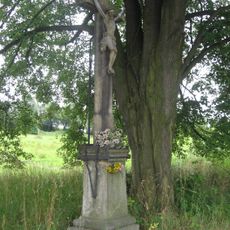 Kamenný kříž v Nádražní ulici v Humpolci