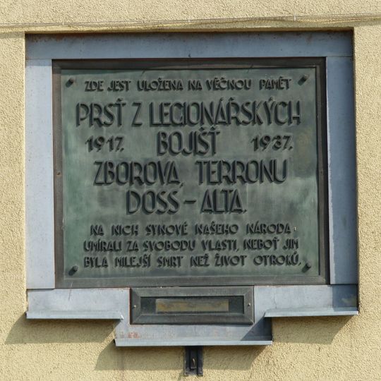 Pamětní deska legionářů