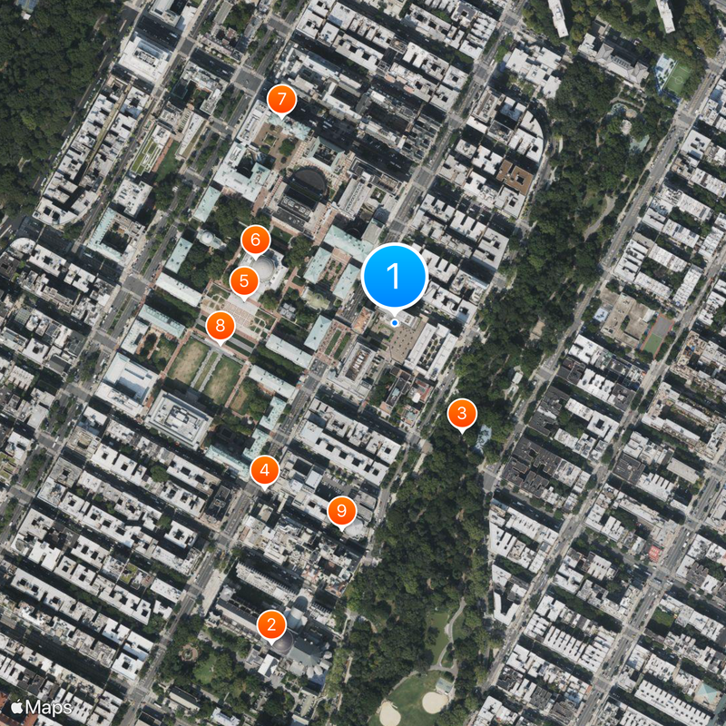 School of International and Public Affairs, Columbia University Map