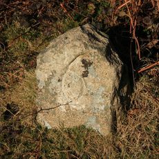 Milestone And Section Of Track Of Granite Tramway On North-West Side Of Road To Haytor, About 90M North-East Of Junction With Road To Green Lane