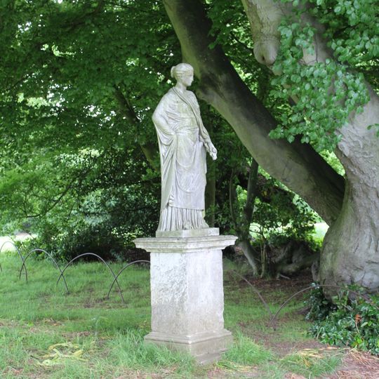 Statue at the North End of the Main Garden Axis North East of Belton House