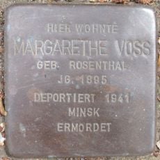Stolperstein dedicated to Margarethe Voss