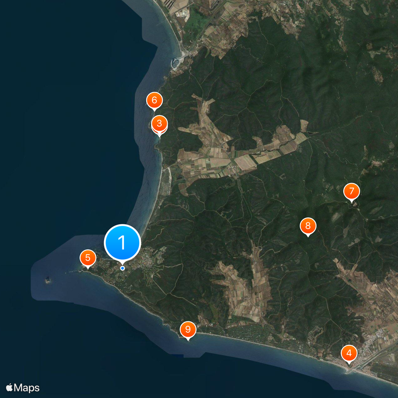 Punta Ala Map