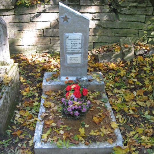 Grave of Soviet soldiers at Putilovo cemetery