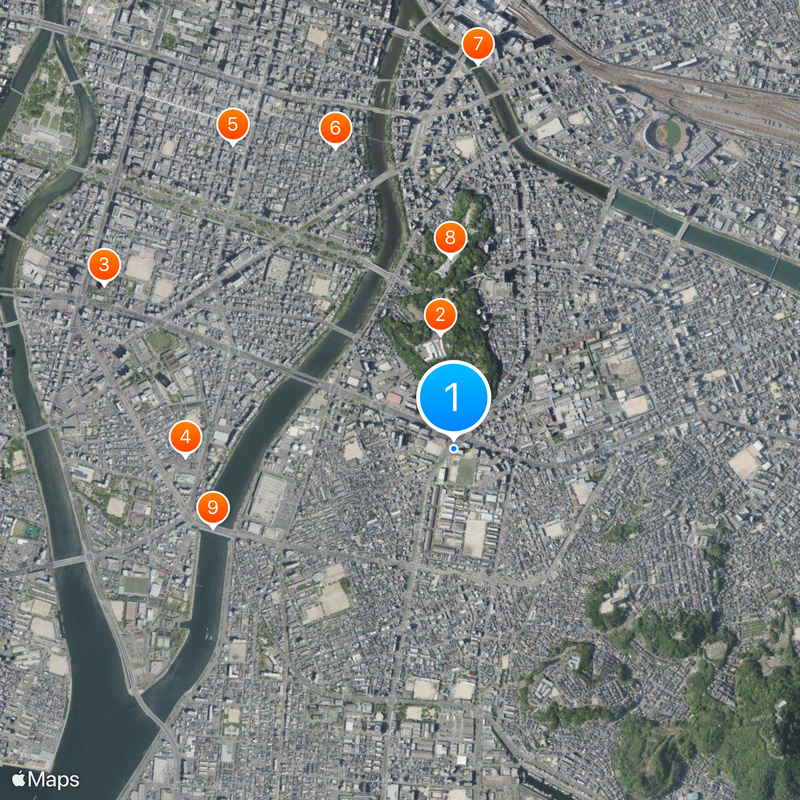 Actor's School Hiroshima Map