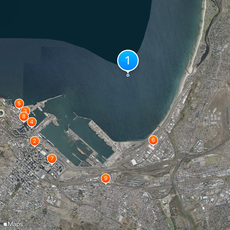 Table Bay Map