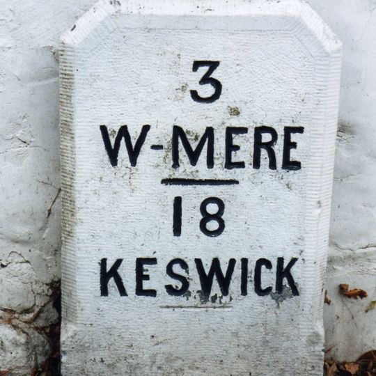 Milestone, Low Wood Hotel, S of Ambleside