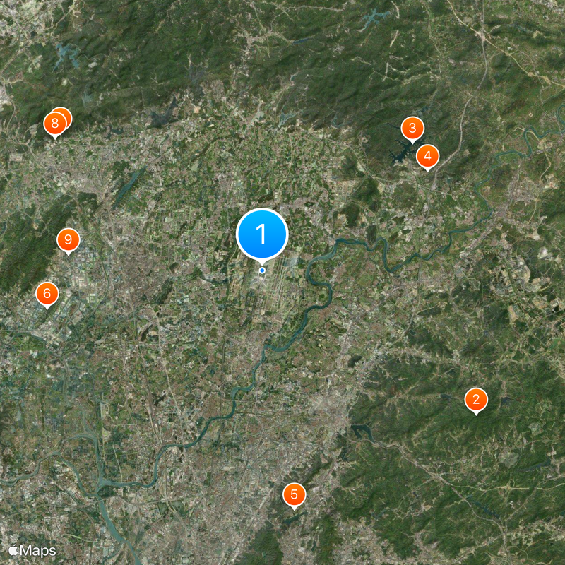 Flughafen Guangzhou Karte