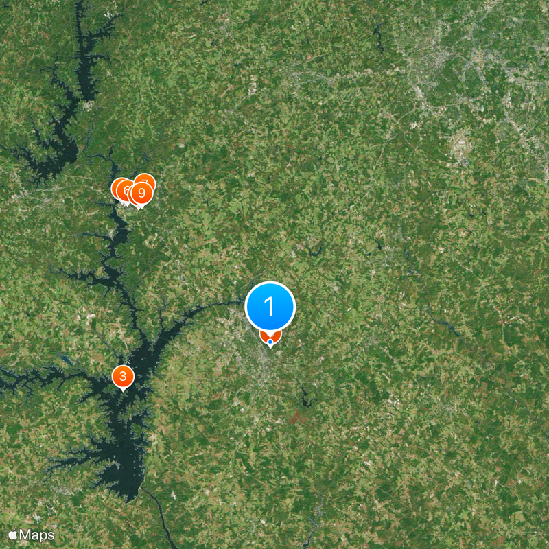 Condado de Anderson Mapa