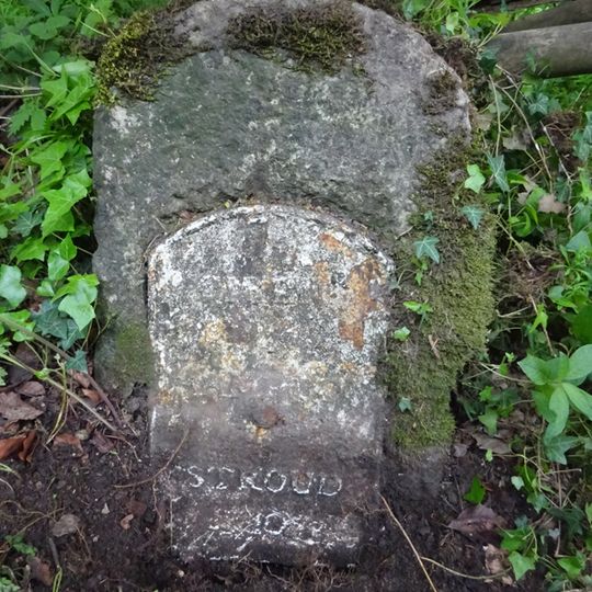 Milestone, Three Mile Bottom; opp. Four Mile Lodge"