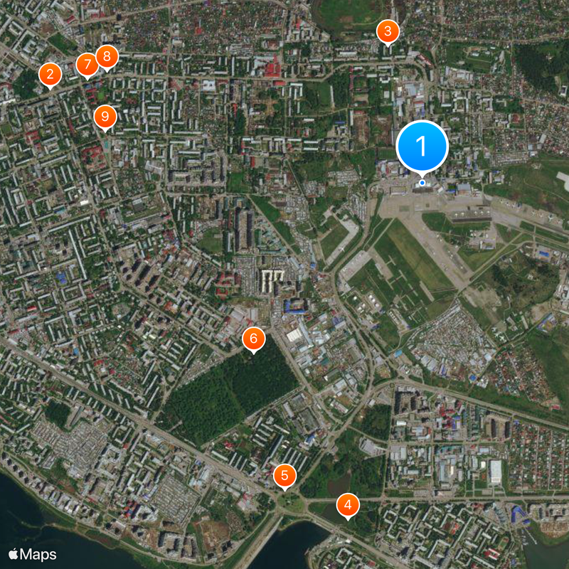 Irkutsk International Airport Map
