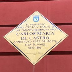 Commemorative plaque to Carlos María de Castro, Madrid