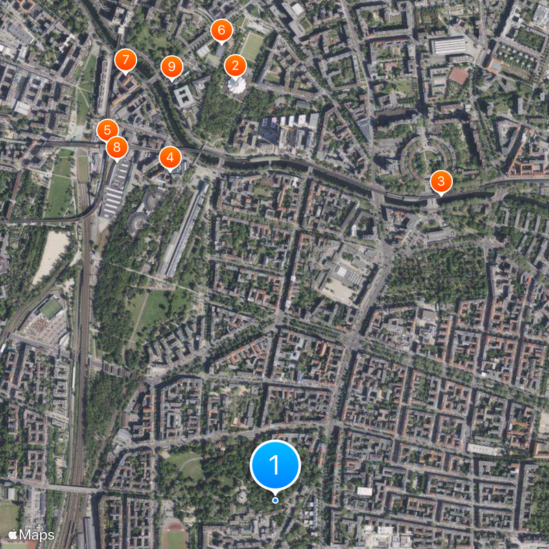 Berlin-Kreuzberg Kaart