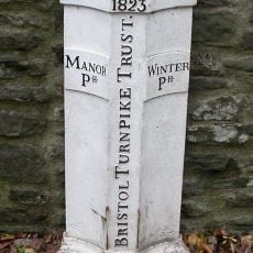 Turnpike Boundary Post On Cleeve Road Bridge