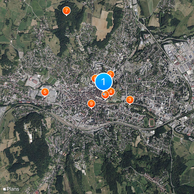 Lons-le-Saunier Mappa