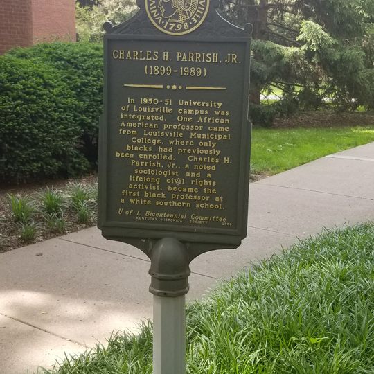 Charles H Parrish Junior Historical Marker