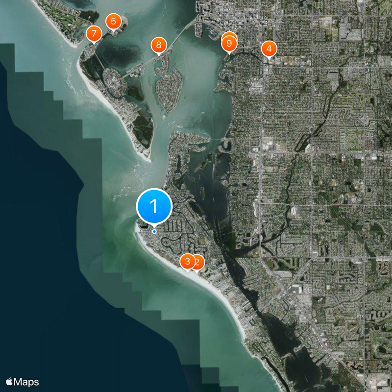 Siesta Key Map