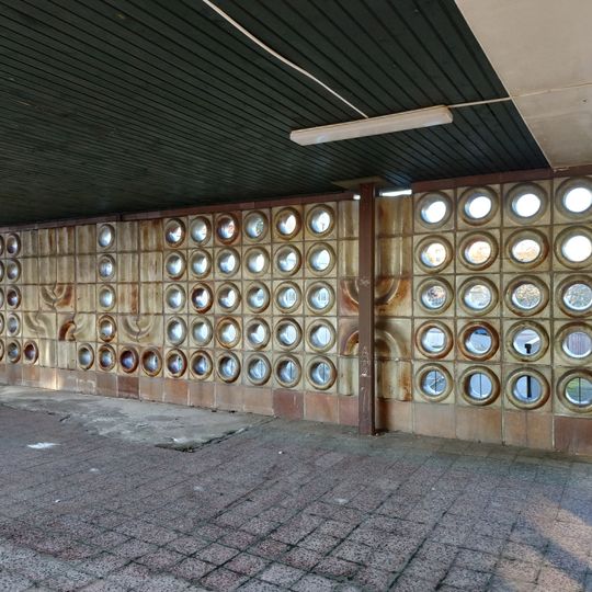 Dělící stěna v nákupním středisku Gera