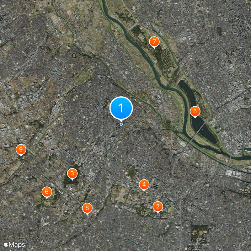 Asakadai Station Map