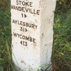 Milestone, Risborough Road; North Lee, near North Lee Farm