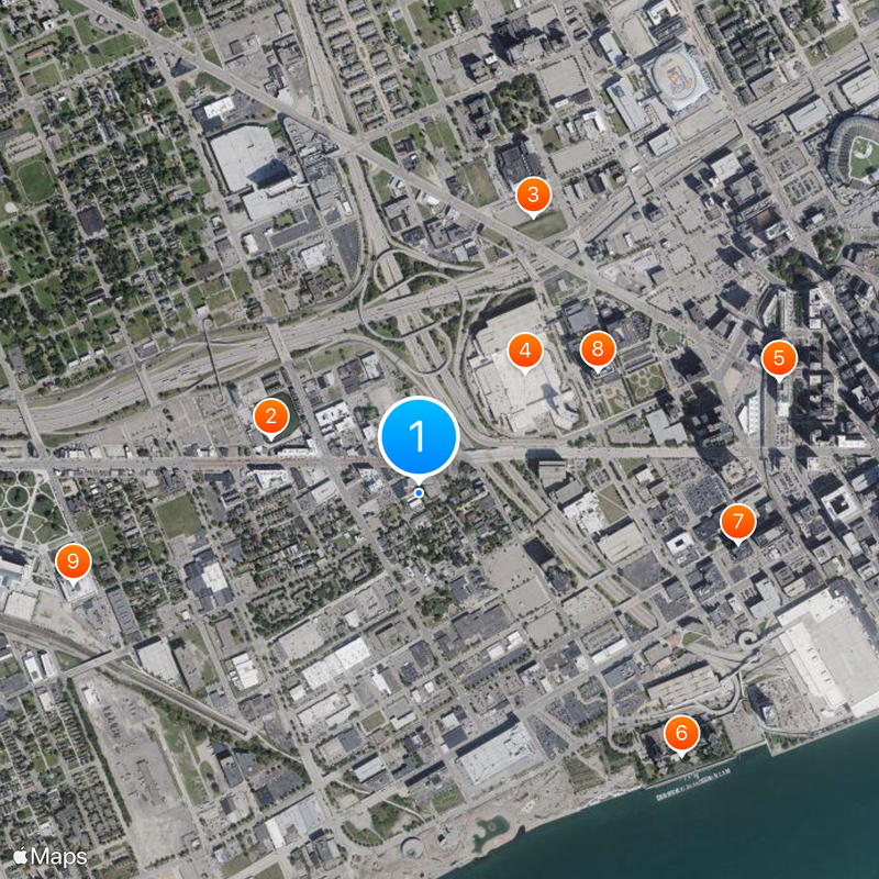 Corktown Historic District Map