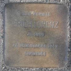 Stolperstein à la mémoire d’Erich Lorenz