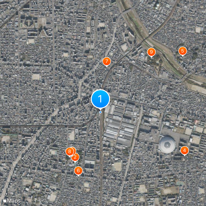 Ōzone Station Map