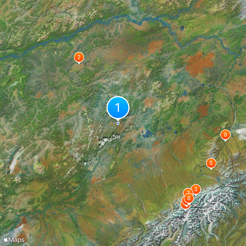 Territorio de Alaska Mapa