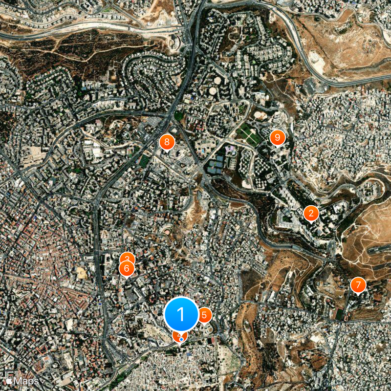 Jerusalén Este Mapa