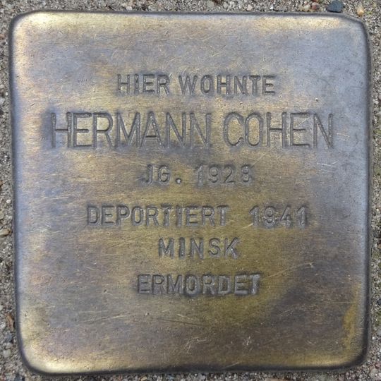 Stolperstein en memoria de Hermann Cohen