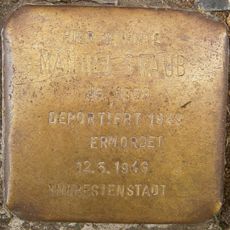 Stolperstein dedicated to Manuel Staub
