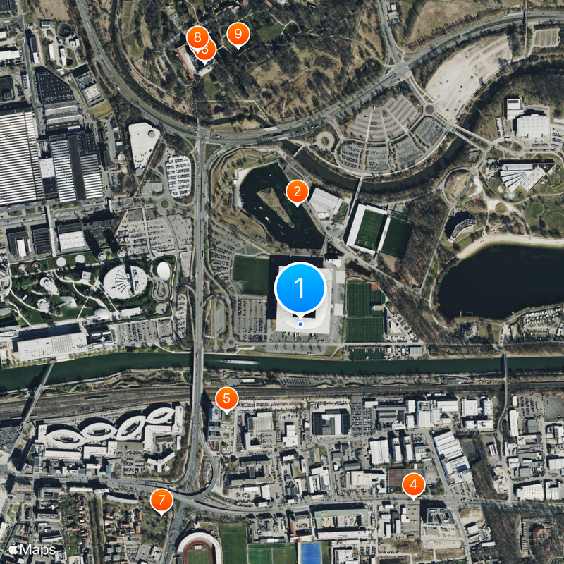 Volkswagen Arena Mapa