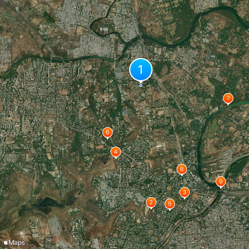 Bhosari Map