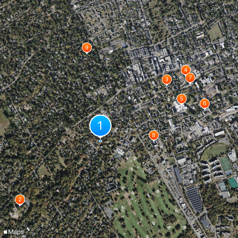 Albert Einstein House Kaart