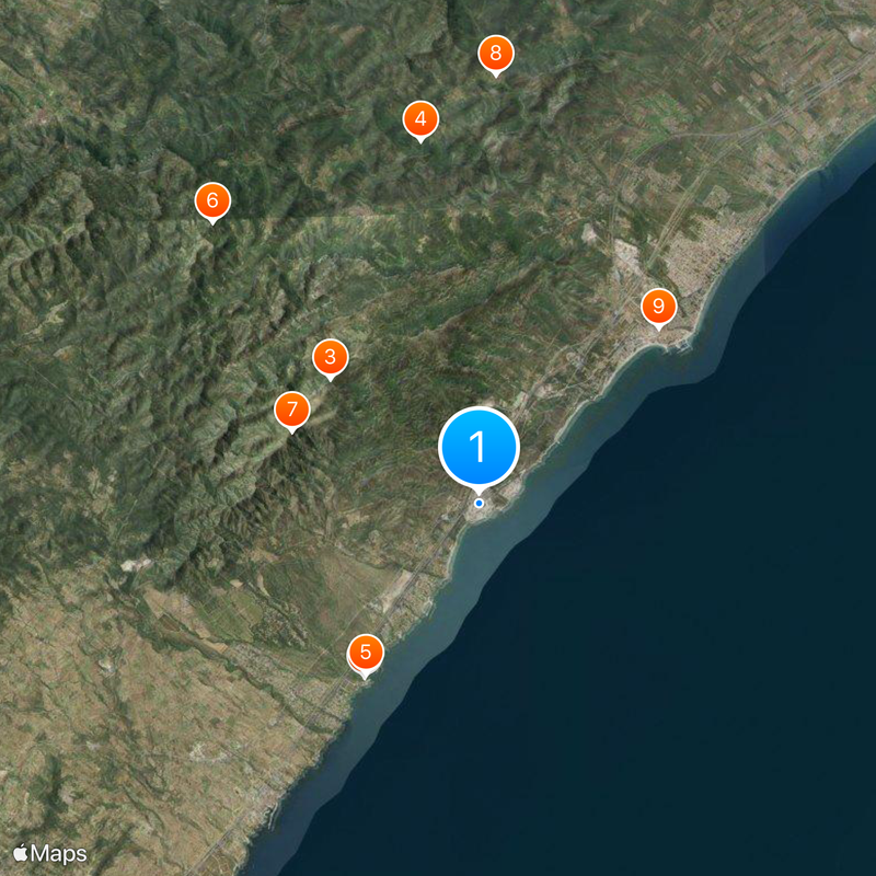 Vandellòs Nuclear Power Plant Map