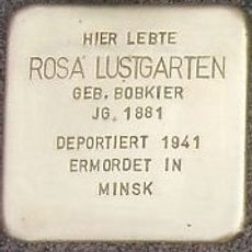 Stolperstein en memoria de Rosa Lustgarten