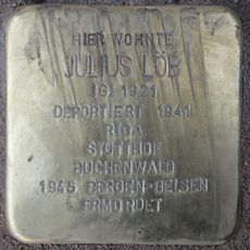 Stolperstein dedicated to Julius Löb