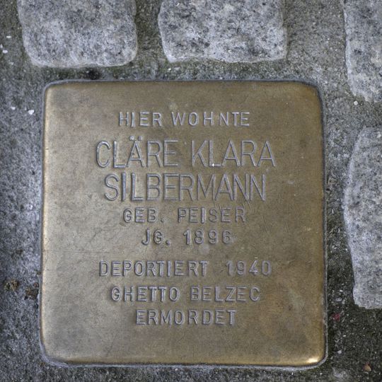 Stolperstein em memória de Cläre Klara Silbermann