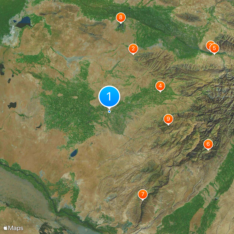 Qashqadaryo Region Map