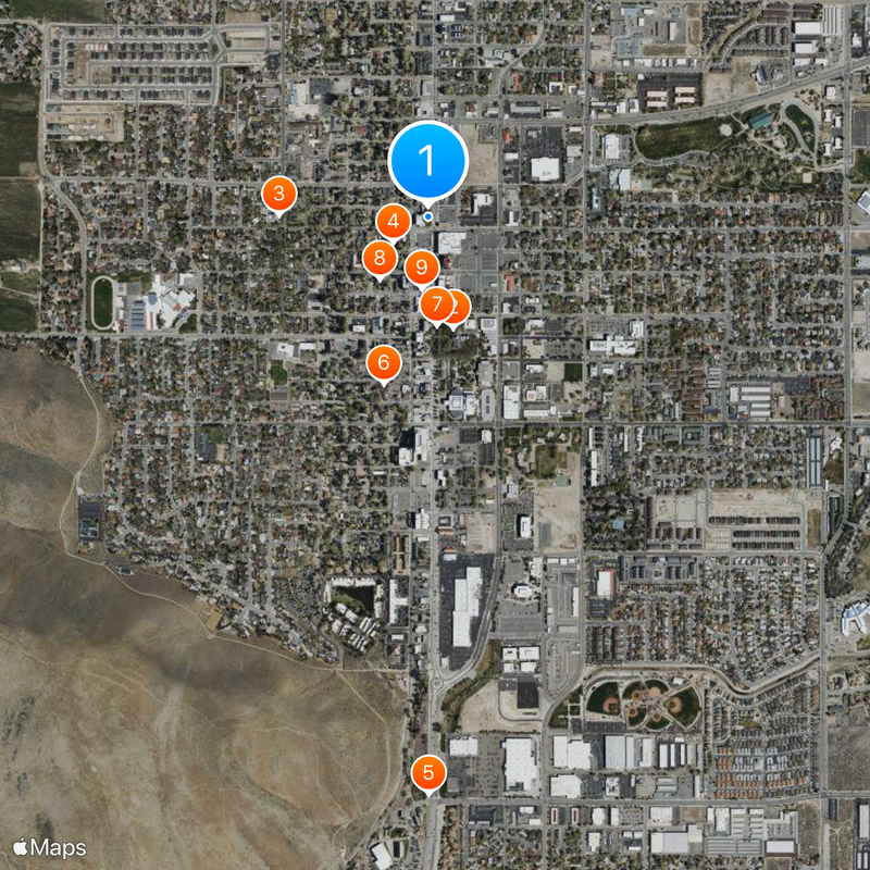 Carson City Mint Map