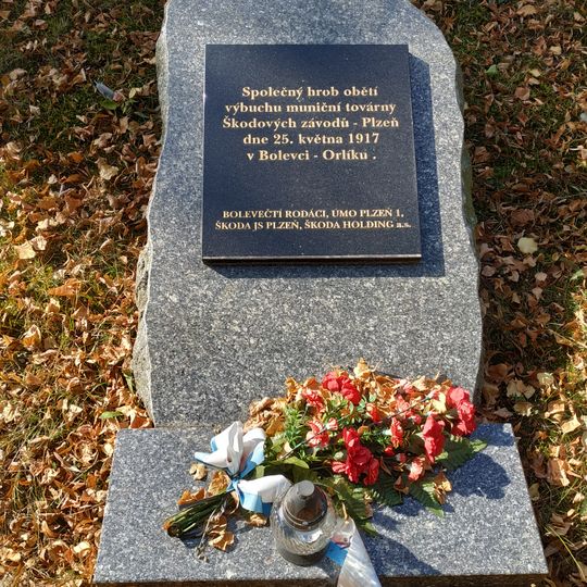 Památník obětem výbuchu v Plzni-Bolevci
