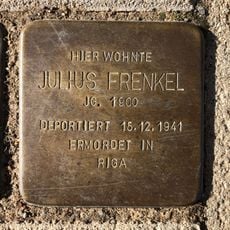 Stolperstein dedicated to Julius Frenkel