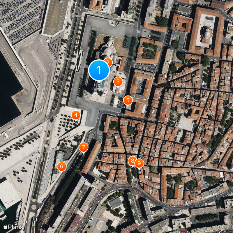 Marseille Cathedral Map