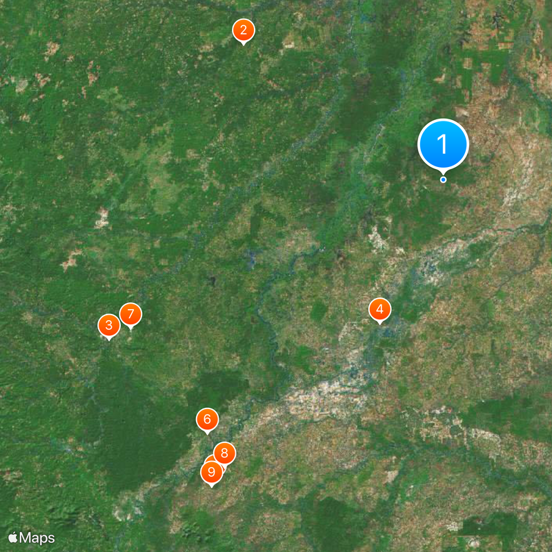 Ogan Komering Ulu Oriental Mapa