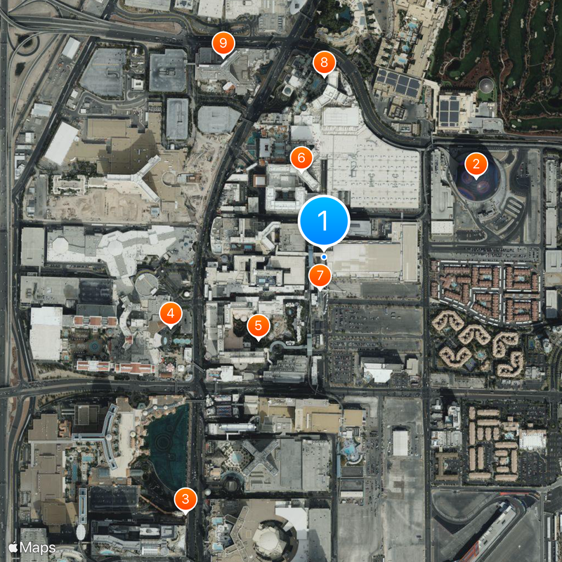 Harrah's Las Vegas Map